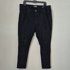 Levi's 711 Black Skinny Jeans